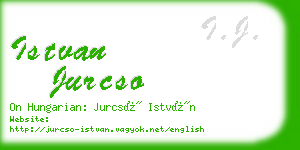 istvan jurcso business card